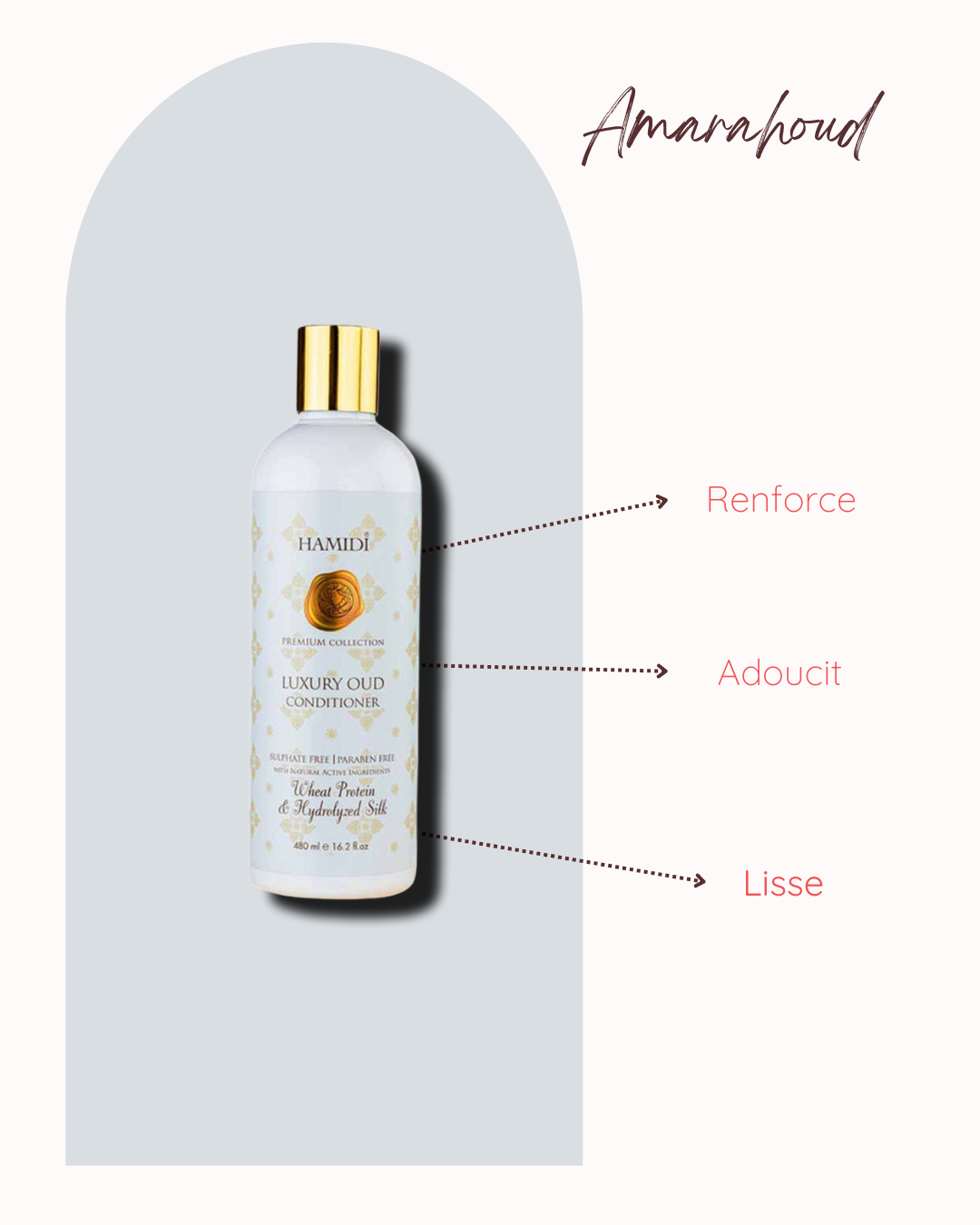 Après-Shampoing à la Protéine De Blé Et Soie - 480ML