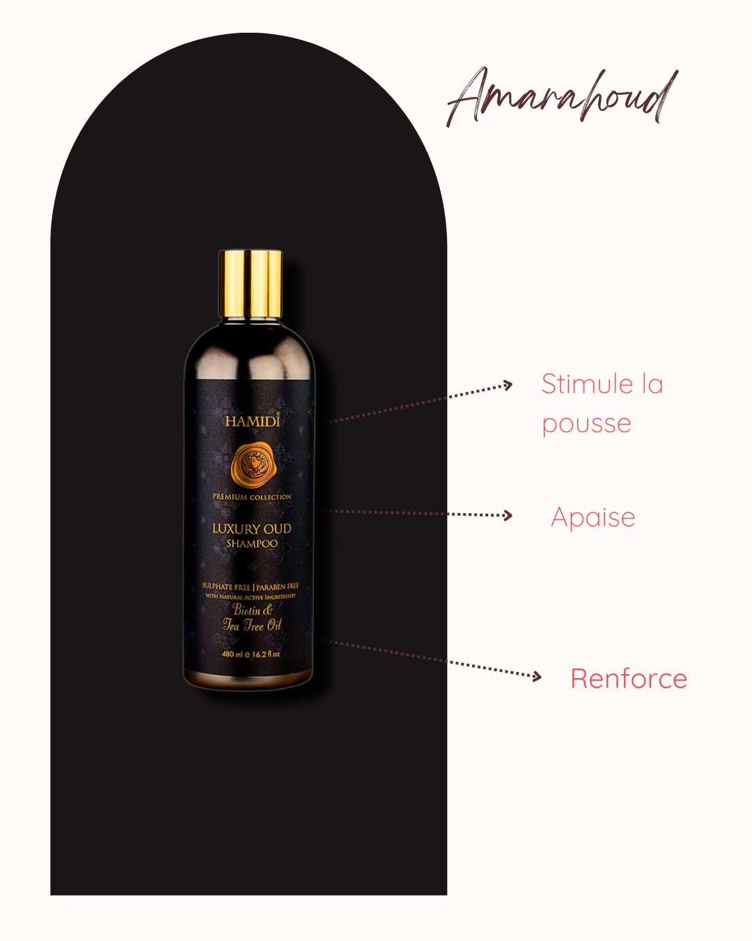 Shampoing à la Biotine Et Huile d'Arbre À Thé - 480 ML